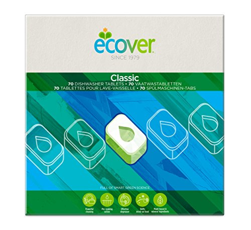 Ecover Classic - Pastiglie per lavastoviglie, confezione da 70