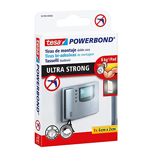 Tesa 55790-00002-00 Powerbond Ultra Strong Nastro Biadesivo Forte per Tasselli