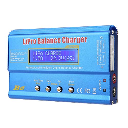 FTVOGUE B6 80W Digital LCD Balance Charger Discharger Scheda di ricarica parallela per batteria LLiPo NiMH RC(80w)