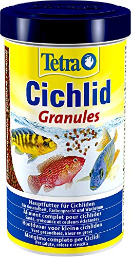 Tetra Cichlid Granules, Mangime in Granuli Specifico per Pesci Ciclidi, 500 ml