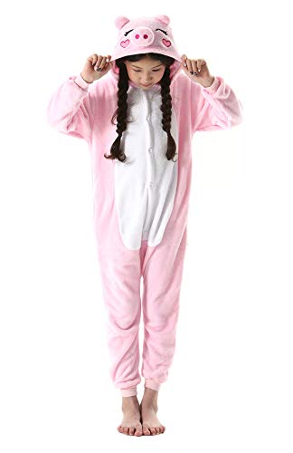 DarkCom Ragazzi Ragazze Cartoon Pigiama Outfit Casual Loungewear Nightsuit rosa1,100(Suggerisci Altezza 90cm-108cm