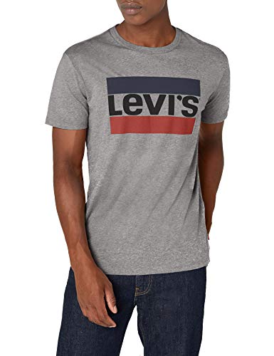 Levi's Graphic Maglietta, Grigio (84 Sportswear Logo Grey Midtone Grey Htr 0002), Medium Uomo