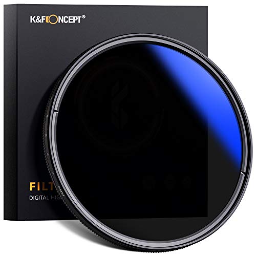 K&F Concept 46mm Filtro ND variabile ND2-ND400 per obiettivo 46mm ND filtro con custodia