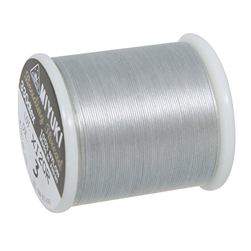 RAYHER 89300606, Filo per Perle Delica-Rocailles, 0,27 mm di Diametro, Bobina, SB-Btl, 50 m, Argento