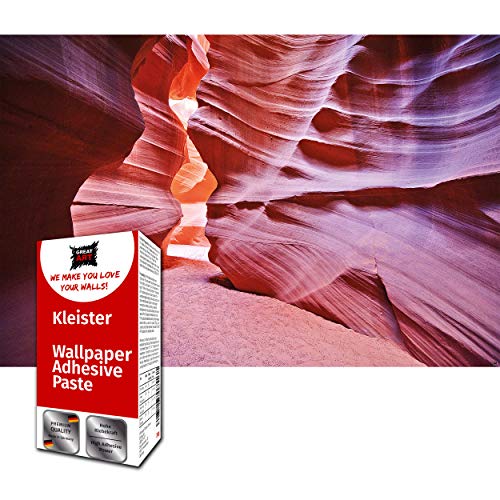 GREAT ART Photo Carta da Parati – Antelope Canyon – Slot Canyon Deserto Decorazione paesaggi natura Pietre rosse campagna America USA – 210 x 140 cm 5 pezzi e colla
