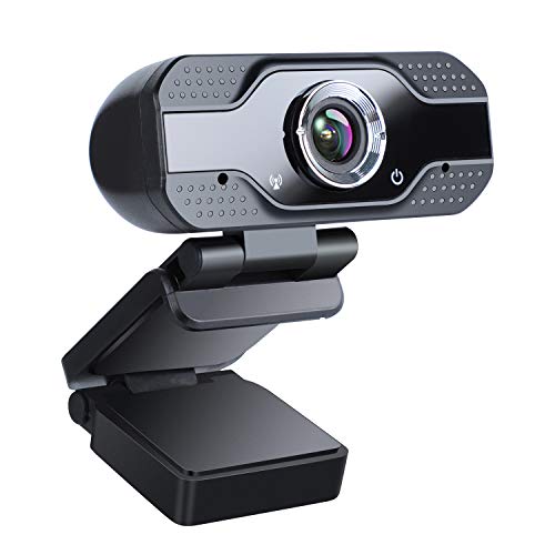 zilnk Webcam 1080P con Microfono Stereo, USB Webcam per PC Fisso e Laptop, Streaming Webcam per Skype, Videochiamate, Studio, Conferenza, Registrazione, Lavoro a Casa Videocamera per Computer