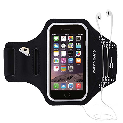 Fascia da Braccio Bracciale Sportiva Sweatproof Bracciale per Corsa & Esercizi con Supporto ChiaveArmband per iPhone 8/7/6 /6/5/5C/5/SE, Galaxy S6/S5/S4/S3, Huawei, ASUS,Motorola da Corsa Maratona