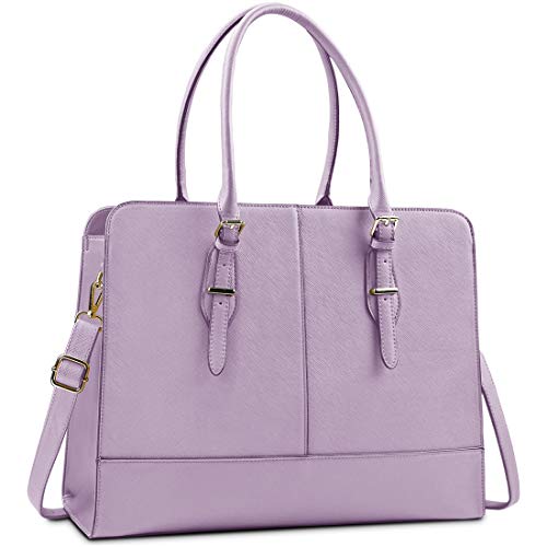 Lubardy Borsa Shopper Donna Grande Borse Donna Pelle 15.6 pollici Impermeabile Tracolla Tote Lavoro Business Scuola Viaggio Offerta Viola