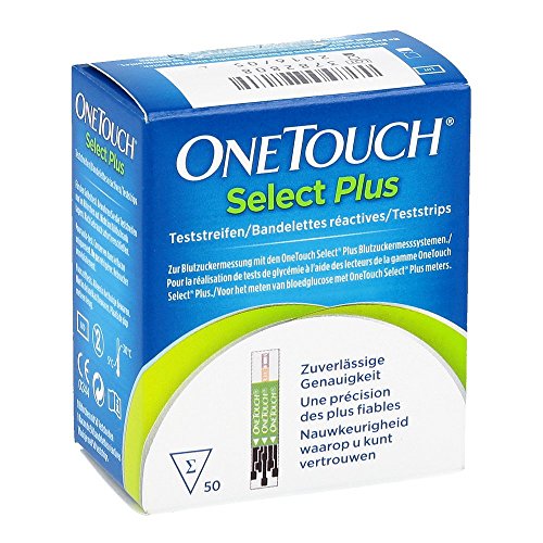 Onetouch Select Plus Blood Glucose Test Strips Pack of 50