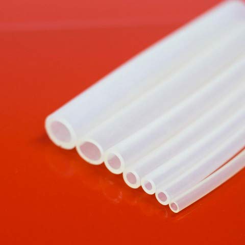 Tubo in silicone di diverse dimensioni (Diametro interno x Diametro esterno) al metro 18 x 24 mm Transluzent