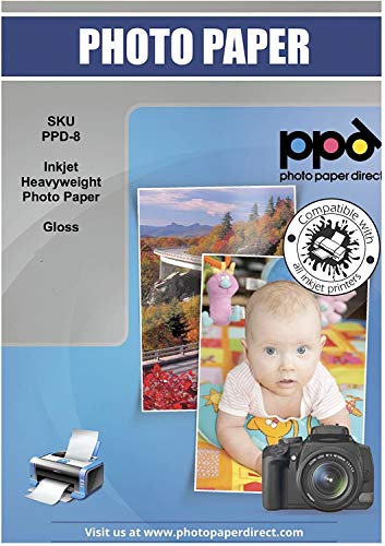PPD A4 Carta Fotografica Lucida Per Stampanti A Getto D’Inchiostro Inkjet, 260 gsm, 100 fogli - PPD-8-100