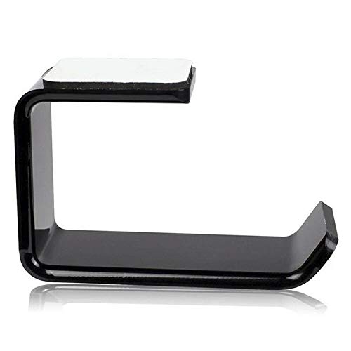 sahnah Simple Headphone Stand Hanger Hook Tape Under Desk Dual Headset Mount Holder