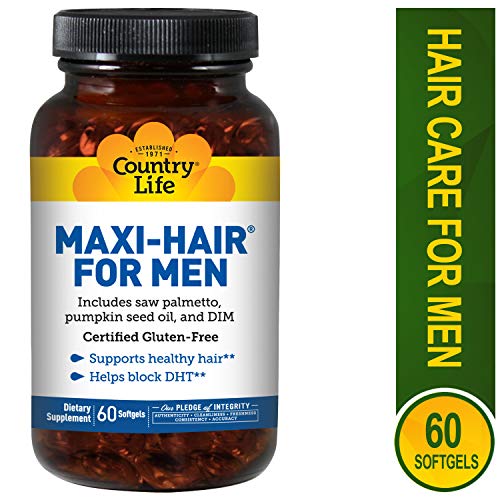 Country Life Maxi Hair For Men, 60 Tabs