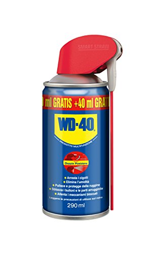 WD-40 Prodotto Multifunzione - Lubrificante Spray con Sistema Professionale Doppia Posizione - 250 ml + 40 ml