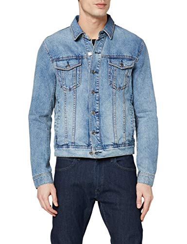 ARMANI EXCHANGE 11, 5 Ounces, Medium Blue Wash Blouson Jacket Giacca in Jeans, Blu (Denim Indaco 1500), Uomo
