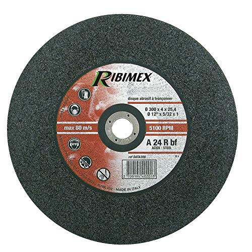 RIBIMEX PRDAEA125 Disco per Sbavo Acciaio, 125 x 6.4 x 22.2 mm