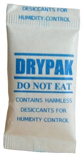 DRYPAK | 100 x 1 grammo | sacchetto di gel de silice | Deshumidificador, rinnovabile