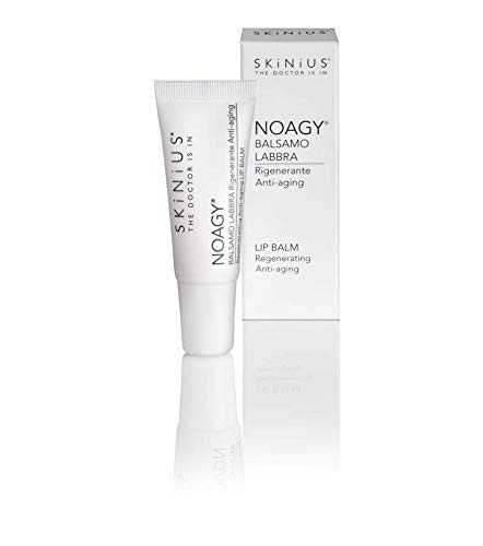 Skinius - NOAGY Balsamo Labbra, Nutriente e Rigenerante, Protegge le Labbra e il Contorno Labbra Migliorandone l'Elasticità, 5 ml
