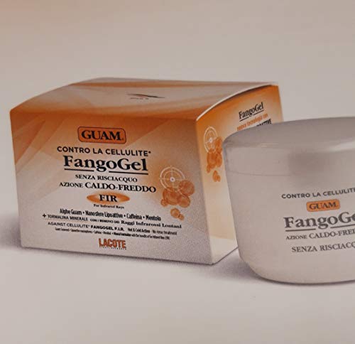 Guam FangoGel Contro La Cellulite Senza Risciacquo Azione Caldo-Freddo Con Nanosfere Lipoattive, Caffeina, Mentolo 300 ml