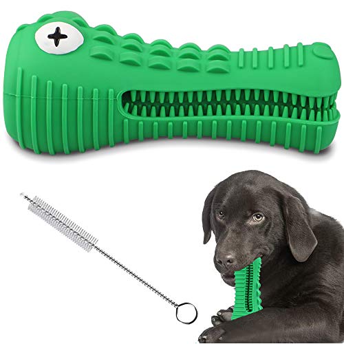 Bogeer Spazzolini per Cani, Coccodrillo stridulo Pulizia dei Denti Giocattolo da Masticare per Cani, Spazzolini Denti Cane, Dog Brushing Stick, per Cani di Taglia Media e Grande