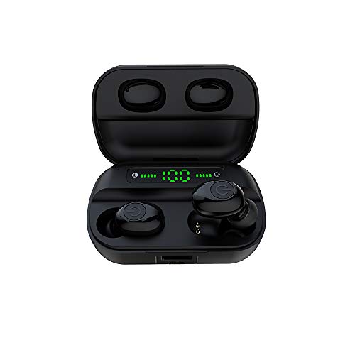 Sonkir Vere Cuffie Senza Fili, Auricolari TWS Bluetooth 5.0 con Custodia di Ricarica con Display Digitale LCD, chiamate Stereo, Abbinamento istantaneo per iOS Andriod