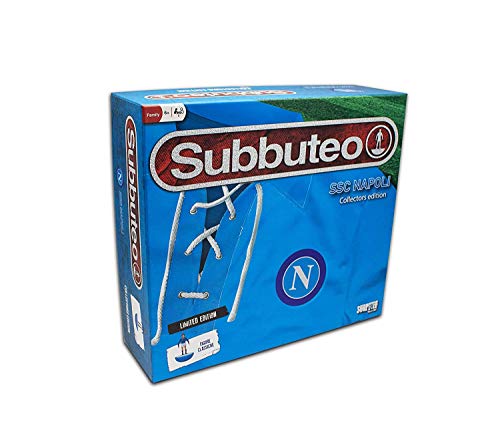 Giochi Preziosi Subbuteo Napoli Playset Retro con Tappeto Gioco, 2 Porte, Pallone e 22 Giocatori