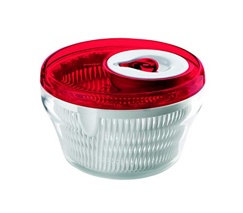 Guzzini Centrifuga Insalata Kitchen Active Design, Rosso Chiaro, Ø22 x h14 cm