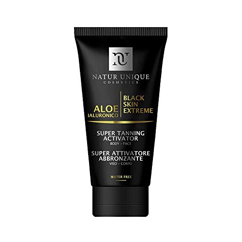 Natur Unique - Black Skin Extreme Super Attivatore Abbronzante Crema 40 ml - formato da viaggio, perfetto per bagaglio a mano