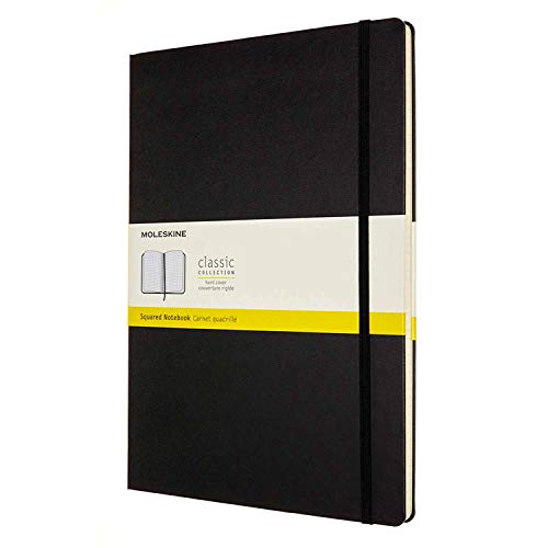 Moleskine Notebook Classic- Copertina Rigida - Taccuino a Pagine con Quadretti, A4, Nero