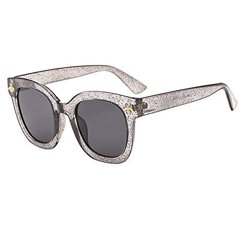 BeetleNew - Occhiali da sole da donna, alla moda, con lenti polarizzate, lenti quadrate, occhiali da sole, montatura grande, occhiali scuri, occhiali da sole da donna, protezione UV F Taglia unica