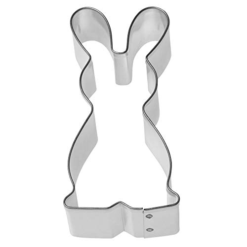 Kaiser Spring Henry Rabbit-Shaped Cookie Cutter, Argento, 8 cm