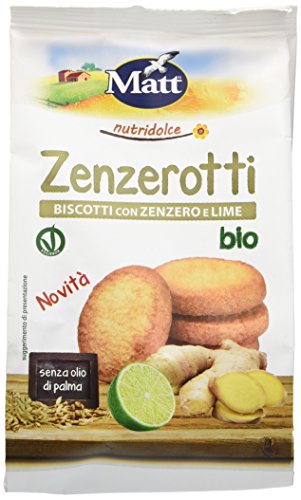 Zenzerotti bio, Biscotti con Zenzero e Lime, Vegan Ok - 200 gr