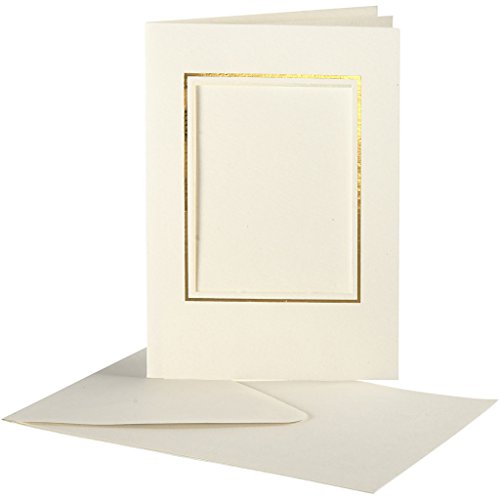 Creativ Company 23726 - Carta passepartout, 10 pezzi, colore: Bianco sporco