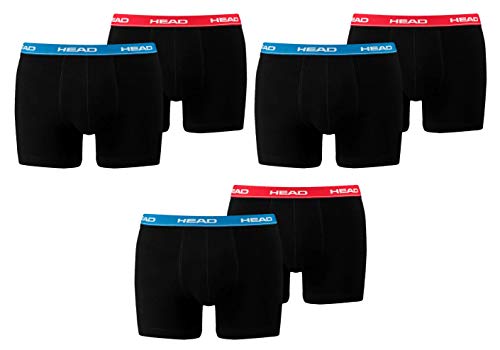 6 x pack Head Men's Boxer Shorts with Elastic Waistband , konfektionsgröße:S, Farben:505 - red/blue