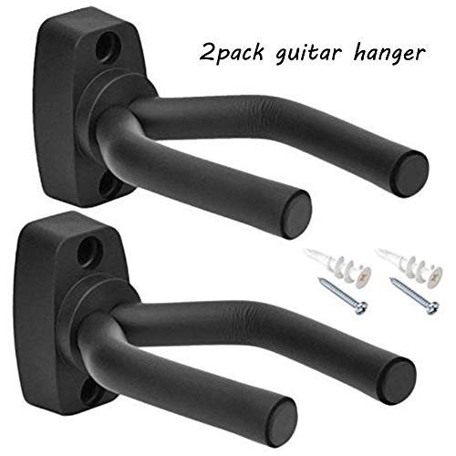 Chitarra Parete Ganci Stand Confezione da 2 Guitar Supporto Gancio Montaggio a parete Ganci Appendi Titolare per Chitarra Elettrica Basso Elettrico Ukulele Violino