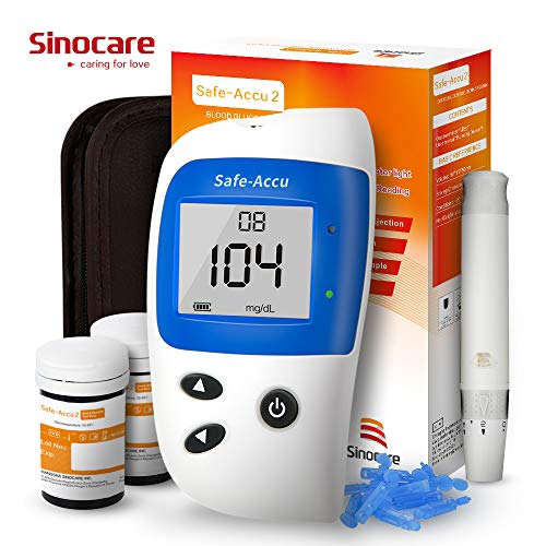 Glucosio nel sangue kit monitor-Safe Accu 2-diabete test Codefree monitor con 50 strisce + 50 lancette + dispositivo di lancio-mg/dL