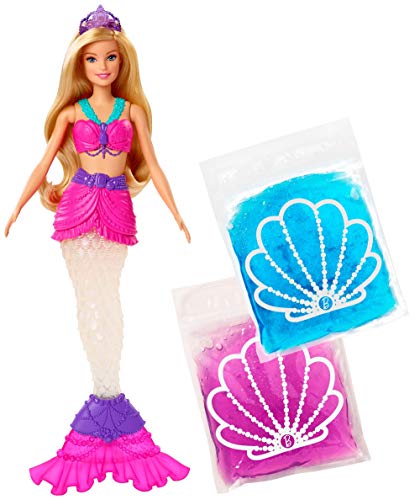 Barbie- Dreamtopia Bambola Sirena con Slime Giocattolo per Bambini 3+ Anni, GKT75