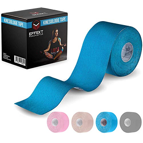 Effekt Manufaktur [5m x 5cm] Tape Kinesiologico in molti colori I Nastro Kinesiologico impermeabile ed elastico I Forte Kinesio Tape, Kinesiology Tape