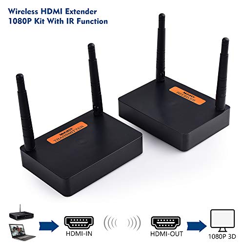 measy FHD676 wireless hdmi 2.4G / 5G Sistema di trasmissione wireless HDMI Extender Wireless Receiver Ricevitore Video WIFI 200m Wireless HDMI Sender Kit (1080P)