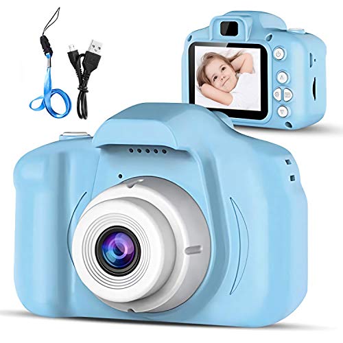 Macchina Fotografica per Bambini, 1080P HD 2,0 Pollici Bambini Fotocamera Digitale Portatile Mini Recorder DV Videocamera con 1GB Carta TF, per Ragazze dei Ragazzi di 4-12 anni…