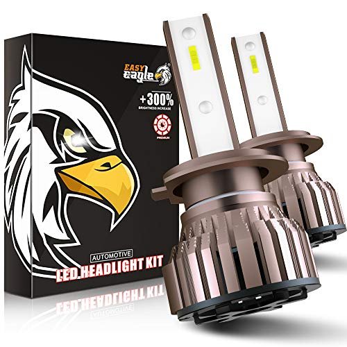 EASY EAGLE H7 LED 10800LM Lampadine per Fari Anteriori di Auto e Moto, 12V, 6000K