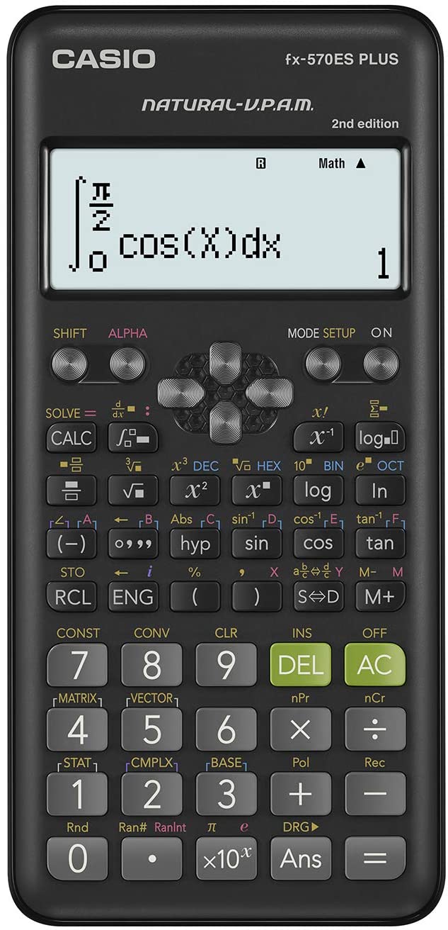 Casio Fx-570Es Plus 2 - Calcolatrice Scientifica con 417 Funzioni e Display Naturale