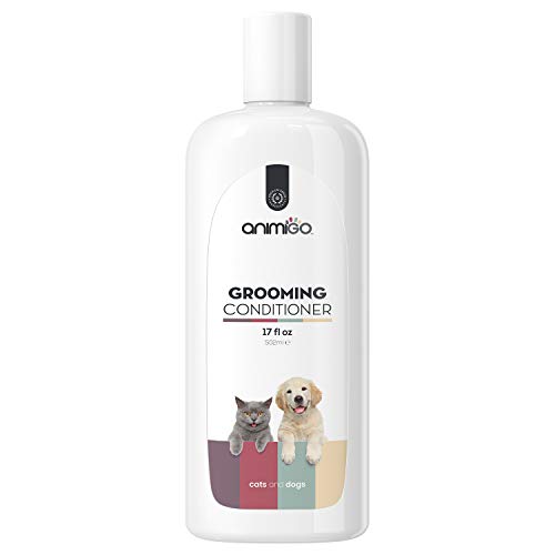 GROOMING CONDITIONER BALSAMO PER CANI E GATTI - Balsamo Ipoallergenico 100% Naturale Districante Pelo Lungo, Scioglinodi - Delicato con Burro di Karité, Aloe Vera e Avena - Profumo Fruttato - 500ml