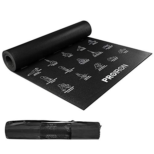 PROIRON Tappetino Yoga didattico, Materassino Yoga Antiscivolo per Yoga, Pilates e Ginnastica con Sacca Trasporto,183 x 61 x0,5 cm