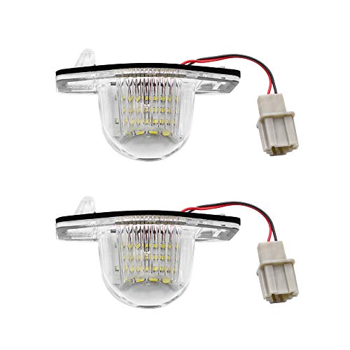 Safego Luci Targa a LED per Auto Lampada Targa 3014 SMD 6000K Xeno Bianco per HON-DA Jazz/Crosstour/Odyssey/Stream/CR-V/Logo ecc, 2 Pezzi, 1 anno di Garanzia