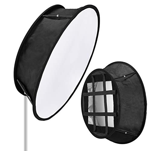 Neewer Softbox Pieghevole Diffusore Compatibile con Neewer Luci 480/660/530 LED, Apertura 29x29cm con Attacco a Cinghia, e Borsa di Trasporto, per Ritratti in Studio & Registrazioni Video