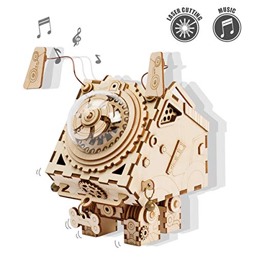 ROKR 3D Wooden Kit-Laser Cutting Music Box Musicale-Modelli Meccanici Giocattoli per Adulti e Adolescenti-Seymour