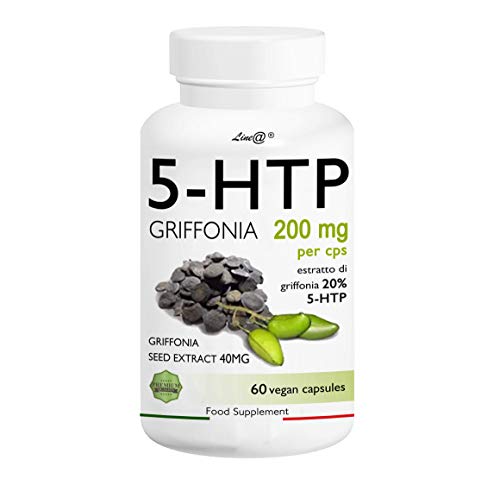 5-HTP Line@diet 60 cps | 40 mg di 5-HTP per capsula | per 2 MESI | estratto di GRIFFONIA | 5-idrossitriptofano | integratore naturale per SONNO, UMORE e STRESS | Prodotto ITALIANO