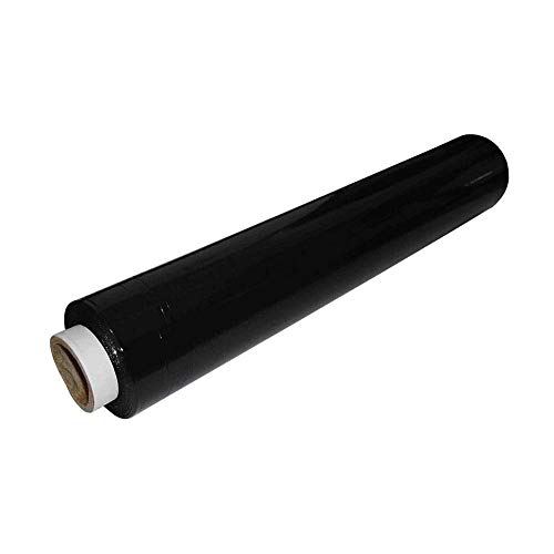 TPZ The Packaging Zone, pellicola elastica per pallet, 400 mm x 250 m, colore: nero