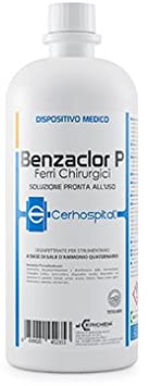 Benzaclor P DISINFETTANTE a base di benzalconio cloruro 100ml pronto all´uso